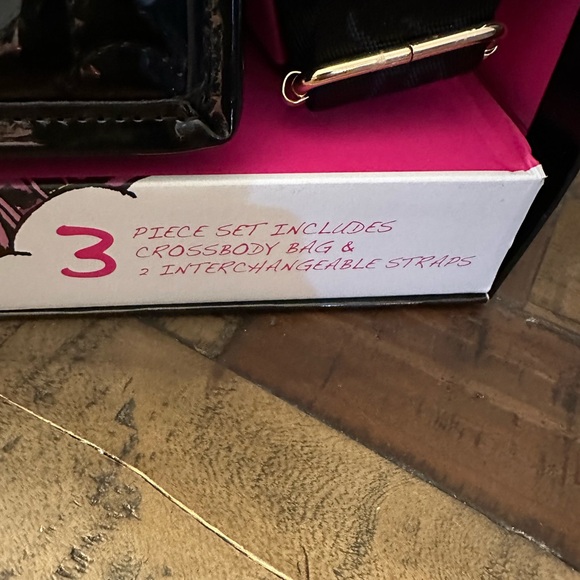 Betsey Johnson Black Mini Bag with Heart Design - Picture 9 of 9